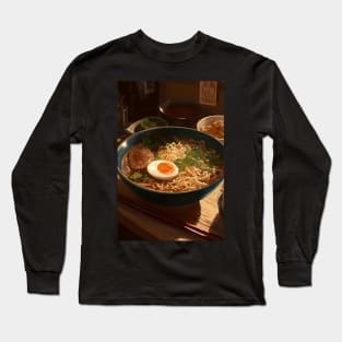 Delicious Tonkotsu Ramen Bowl - Mouth-Watering Japanese Noodle Soup Long Sleeve T-Shirt